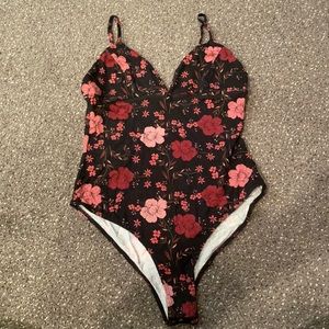 black floral bodysuit